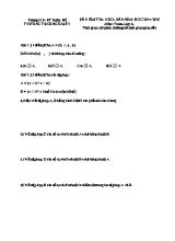 Đề kiểm tra khảo sát chất lượng đầu năm học 2014 - 2015 môn Toán lớp 6